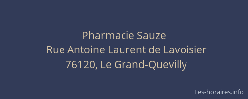 Pharmacie Sauze