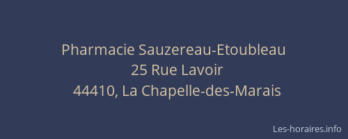 Pharmacie Sauzereau-Etoubleau