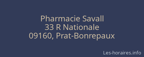 Pharmacie Savall