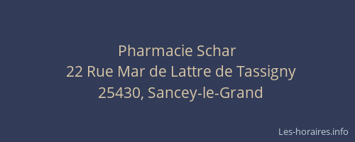 Pharmacie Schar