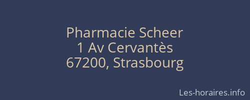 Pharmacie Scheer