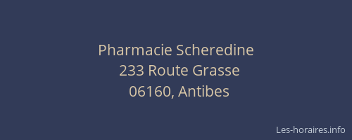Pharmacie Scheredine