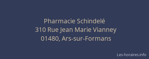 Pharmacie Schindelé