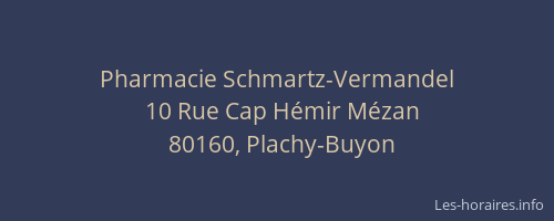 Pharmacie Schmartz-Vermandel