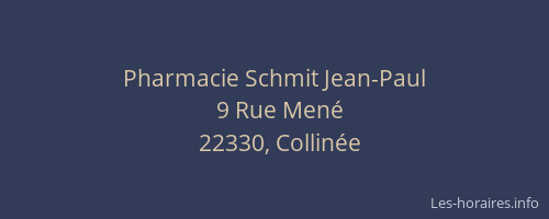 Pharmacie Schmit Jean-Paul