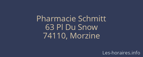 Pharmacie Schmitt