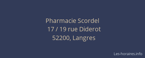 Pharmacie Scordel