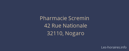 Pharmacie Scremin