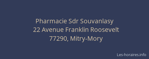 Pharmacie Sdr Souvanlasy