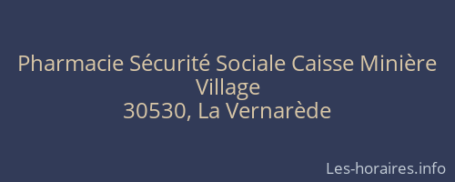 Pharmacie Sécurité Sociale Caisse Minière