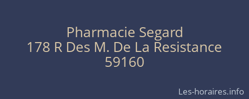 Pharmacie Segard