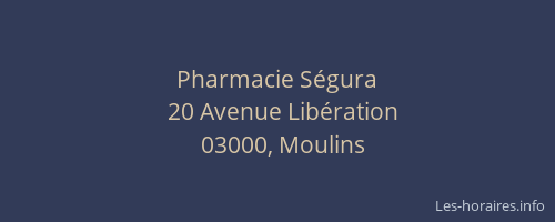 Pharmacie Ségura