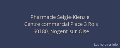 Pharmacie Seigle-Kienzle
