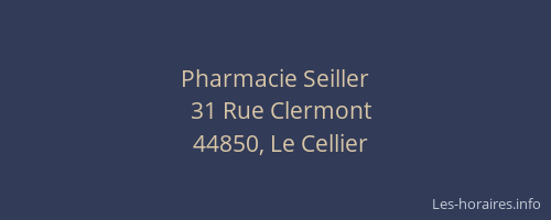 Pharmacie Seiller