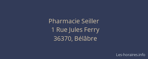 Pharmacie Seiller