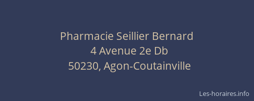 Pharmacie Seillier Bernard