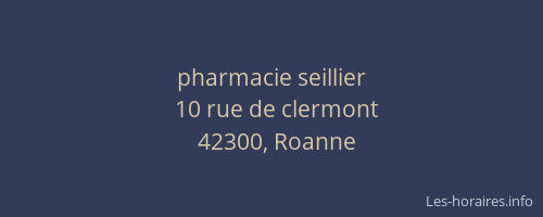 pharmacie seillier