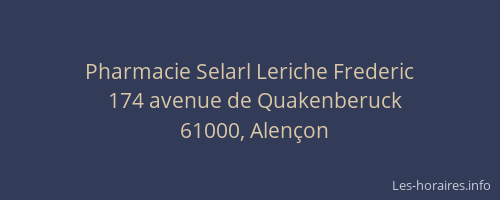 Pharmacie Selarl Leriche Frederic