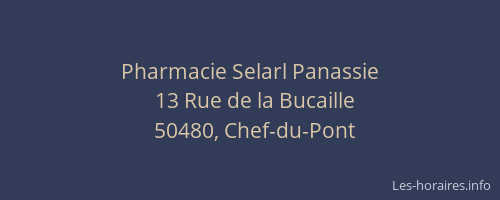 Pharmacie Selarl Panassie