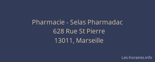 Pharmacie - Selas Pharmadac