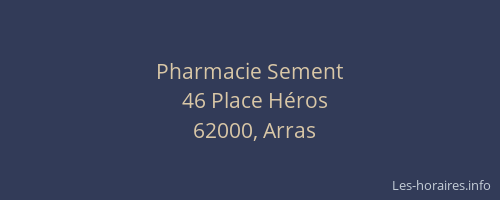 Pharmacie Sement