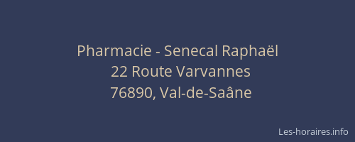 Pharmacie - Senecal Raphaël