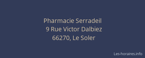 Pharmacie Serradeil