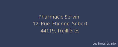 Pharmacie Servin