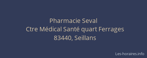 Pharmacie Seval