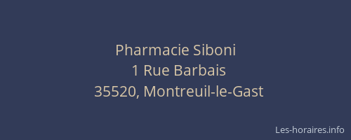 Pharmacie Siboni