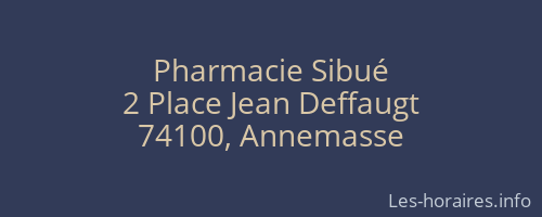 Pharmacie Sibué
