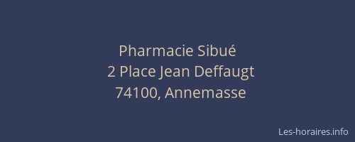 Pharmacie Sibué
