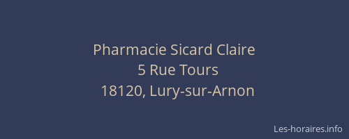 Pharmacie Sicard Claire