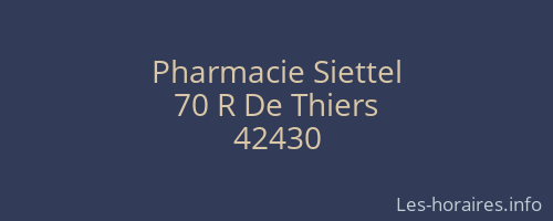 Pharmacie Siettel