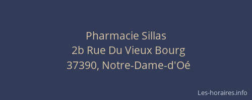 Pharmacie Sillas