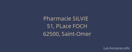 Pharmacie SILVIE