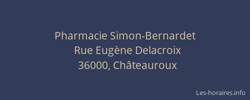 Pharmacie Simon-Bernardet