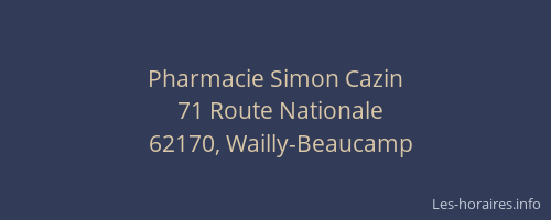 Pharmacie Simon Cazin