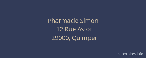 Pharmacie Simon