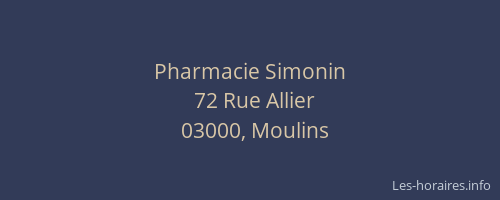 Pharmacie Simonin