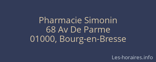 Pharmacie Simonin