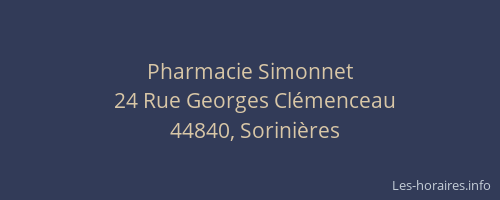 Pharmacie Simonnet