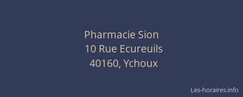 Pharmacie Sion