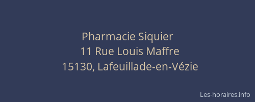 Pharmacie Siquier
