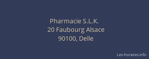 Pharmacie S.L.K.