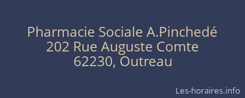 Pharmacie Sociale A.Pinchedé
