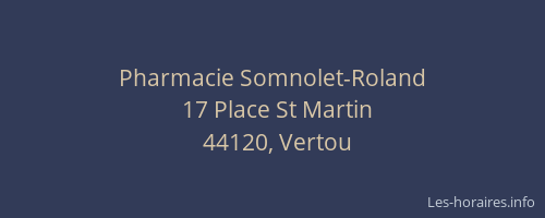 Pharmacie Somnolet-Roland