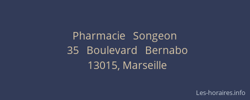 Pharmacie   Songeon
