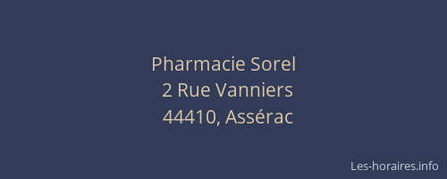 Pharmacie Sorel