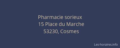 Pharmacie sorieux